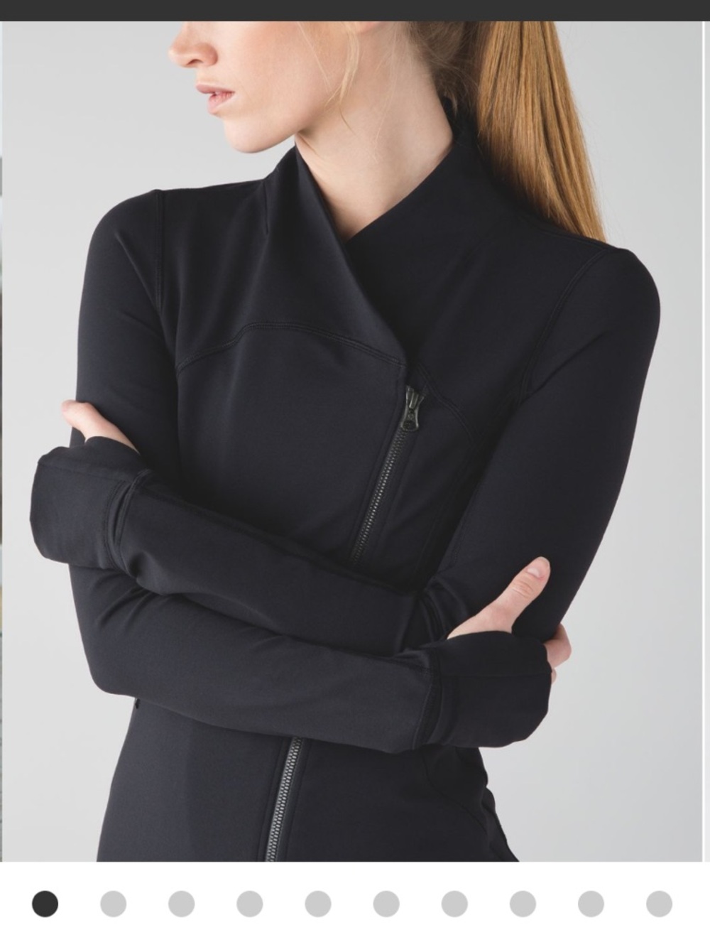 Lululemon Precision Black Zip-Up Athletic Jacket